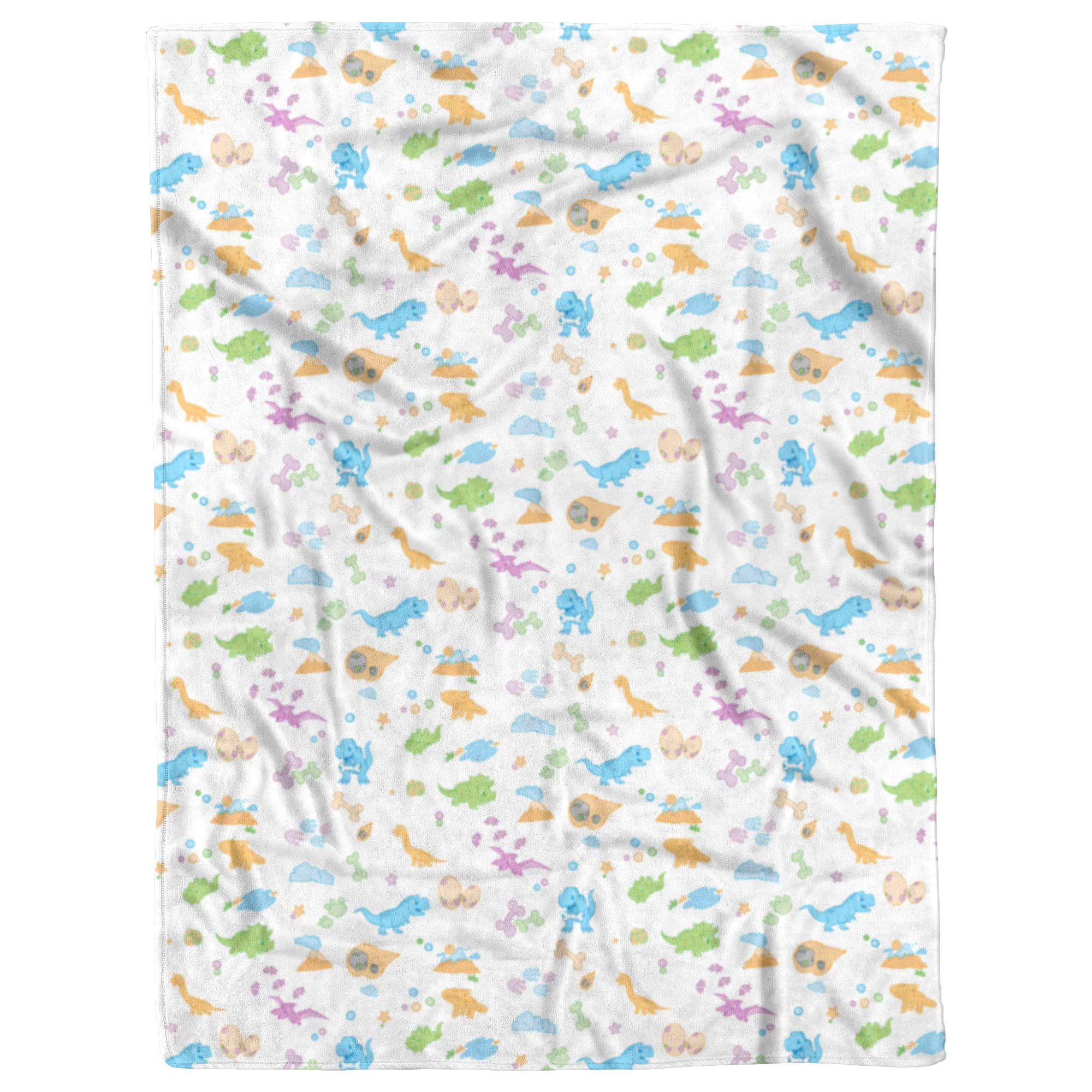 Little Rawrs Patterned Fleece Baby Blanket - Image 3